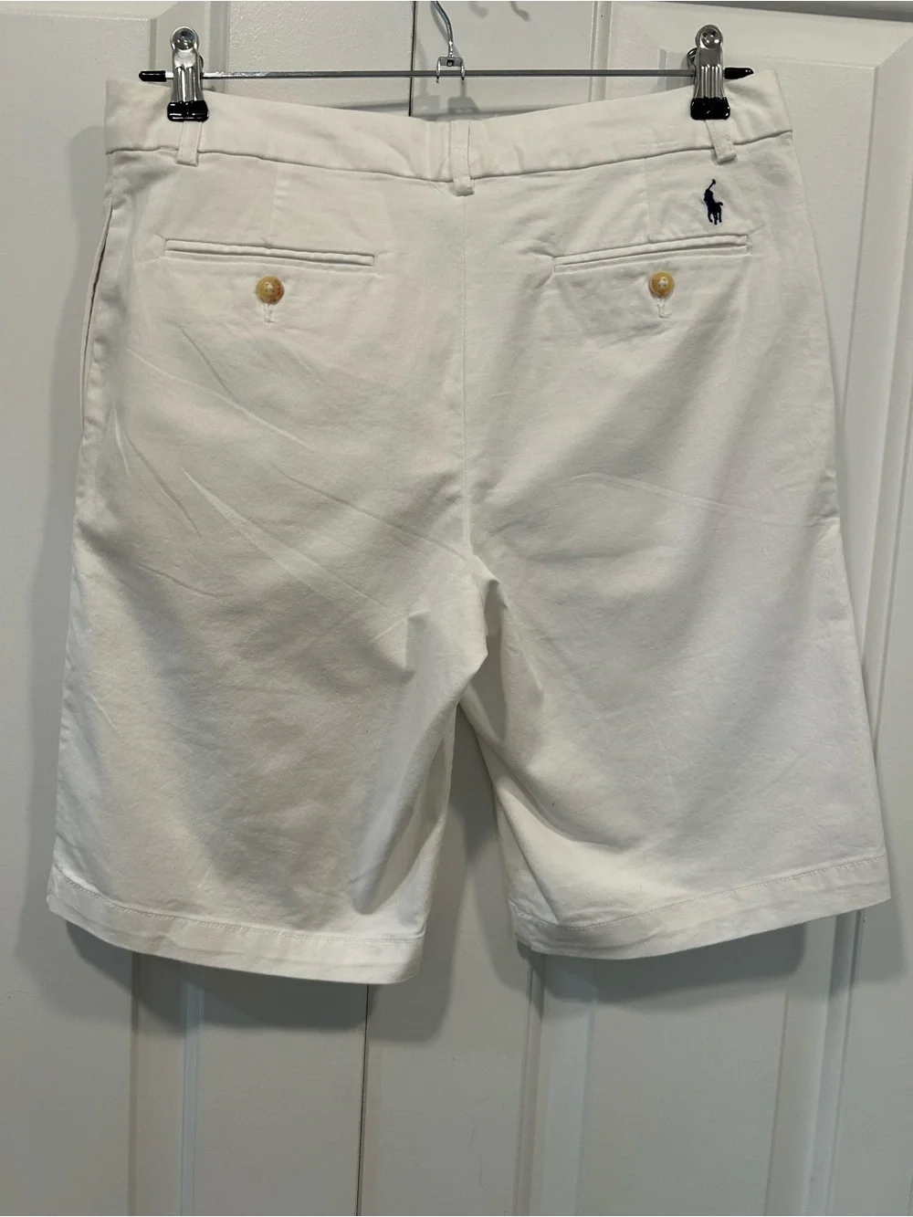Polo Ralph Lauren Boys Size 20 White Chino Shorts NWT Pony Logo